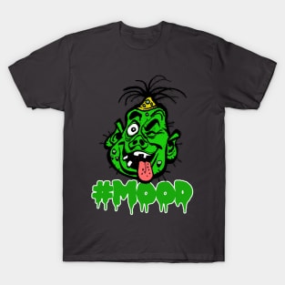 Hashtag Monster Mood! Graphic Design Cartoon Tee T-Shirt